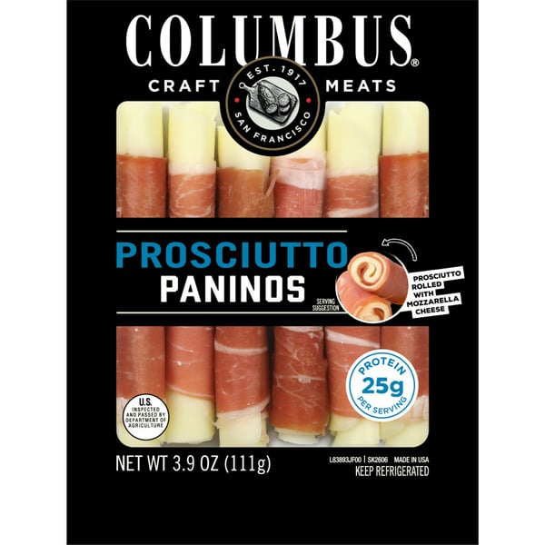 Packaged Seafood Columbus Prosciutto Panino hero