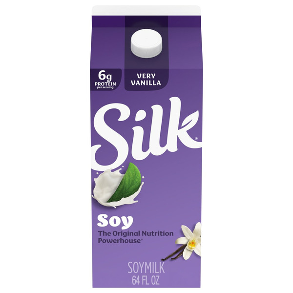 Soy & Lactose-Free Silk Very Vanilla Soy Milk, Dairy Free, Gluten Free hero