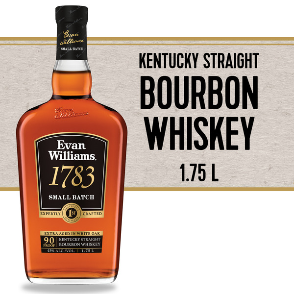 Whiskey Evan Williams 1783 Kentucky Straight Bourbon hero