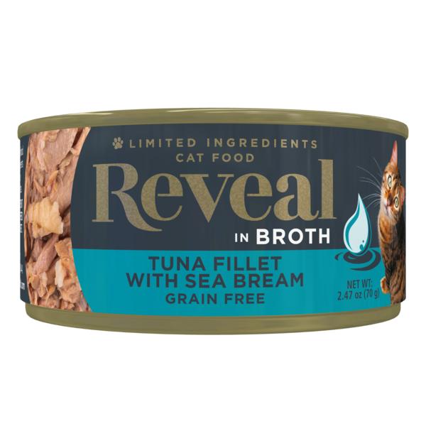 Cat Food & Care Reveal Natural Wet Cat Food, Tuna Fillet Seabream Broth hero