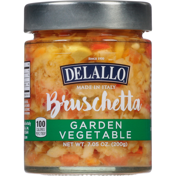 Prepared Meals DeLallo Bruschetta, Garden Vegetable hero