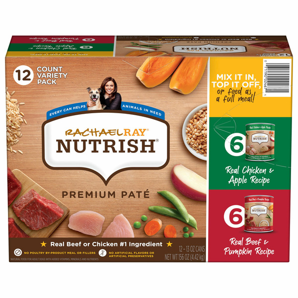 Food Lion Rachael Ray Nutrish Dog Food Premium Pate Adult Variety Pack 12 Pack Same Day Delivery or Pickup Food Lion