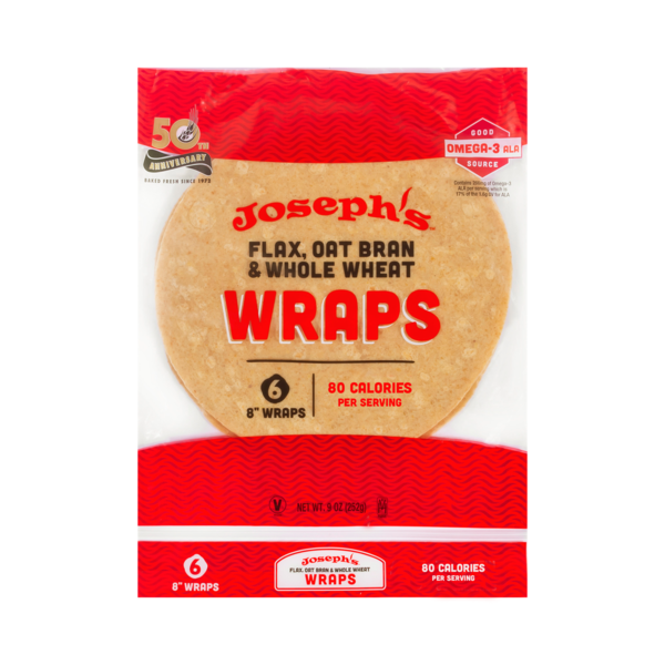 Tortillas & Flat Bread Joseph's Flax, Oat Bran & Whole Wheat Wraps hero