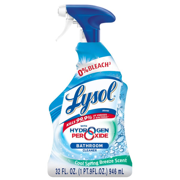 Cleaning Products Lysol Disinfecting Bathroom All-Purpose Cleaner Spray Cool Breeze hero