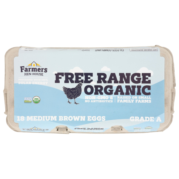 Eggs Farmers Hen House Organic Brown Eggs, Medium hero