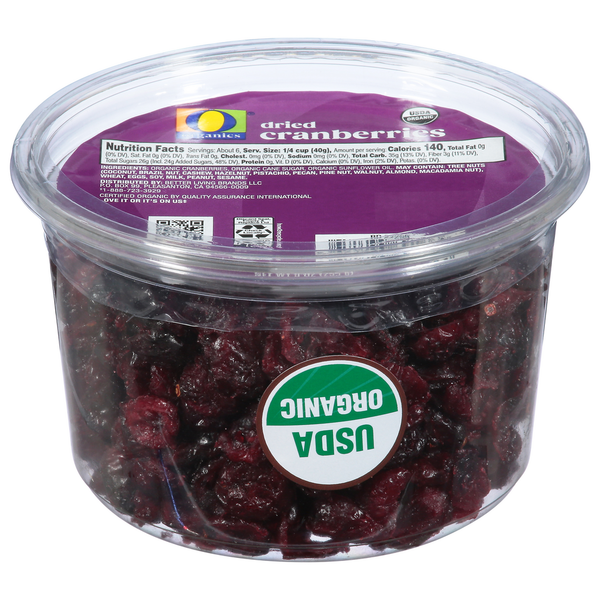 O Organics Cranberries, Dried hero