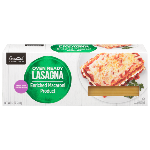 Dry Pasta Essential Everyday Lasagna, Oven Ready hero