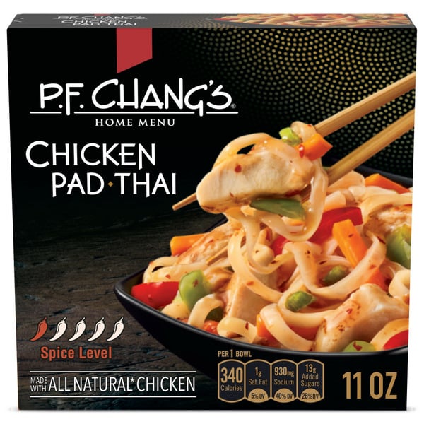 P.F. Chang's Chicken Pad Thai Noodle Bowl, Frozen Meal hero