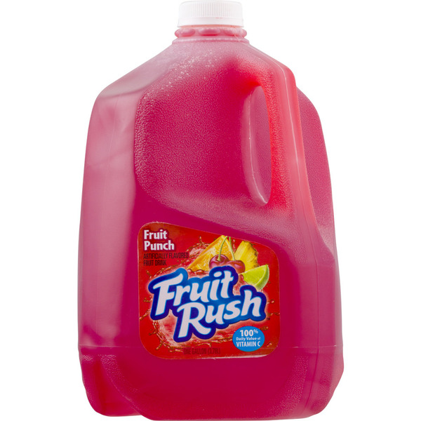 Juice & Nectars Fruit Rush Fruit Punch Drink One Gallon Plastic Jug hero