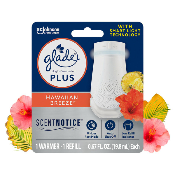 Air Fresheners & Candles Glade® PlugIns Plus Scented Oil Air Freshener Starter Kit, Hawaiian Breeze hero