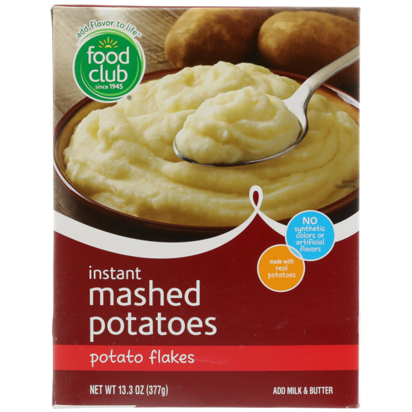 Instant Foods Food Club Potato Flakes Instant Mashed Potatoes hero