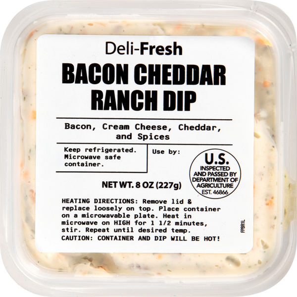 Fresh Dips & Tapenades International Gourmet Ranch Dip, Bacon Cheddar, Deli-Fresh hero