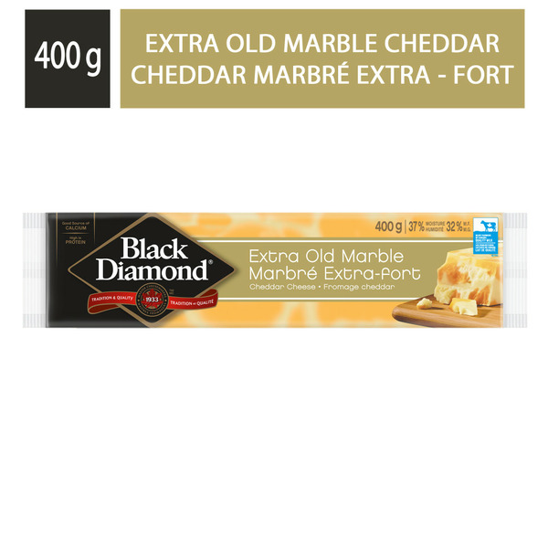 Packaged Cheese Black Diamond Cheddar Cheese Extra Old Marble hero