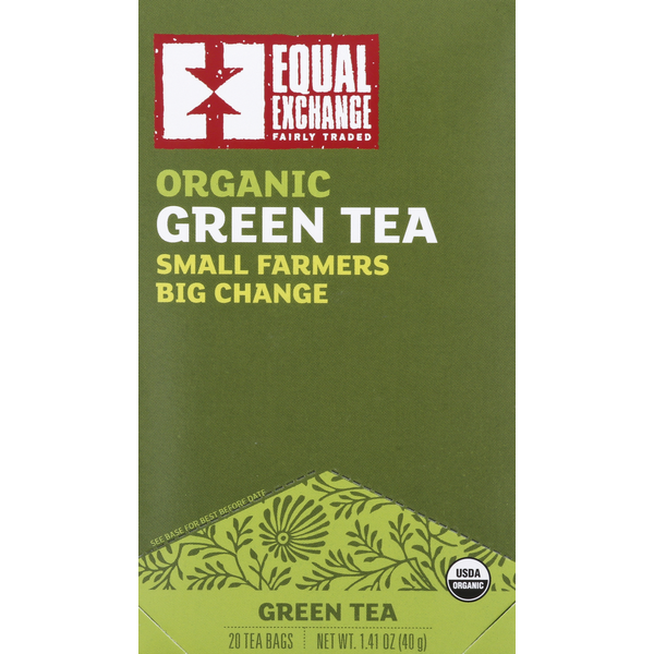 Tea Equal Exchange Green Tea, Organic, Bags hero