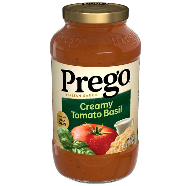 Pasta Sauce Prego Creamy Tomato Basil Pasta Sauce hero