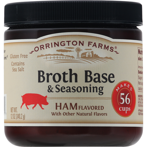 Soup, Broth & Bouillon Orrington Farms Broth Base & Seasoning, Ham Flavored hero