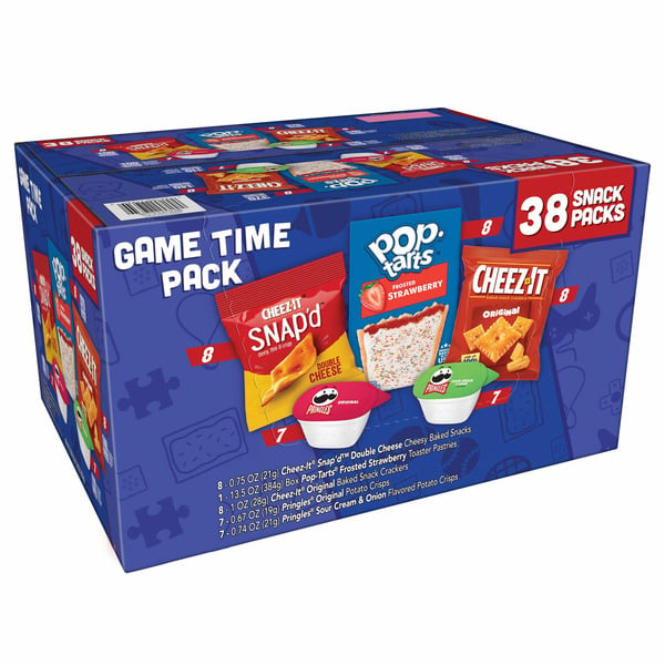 Snacks Kellogg's Game Time Pack, Lunch Snacks, Variety Pack hero