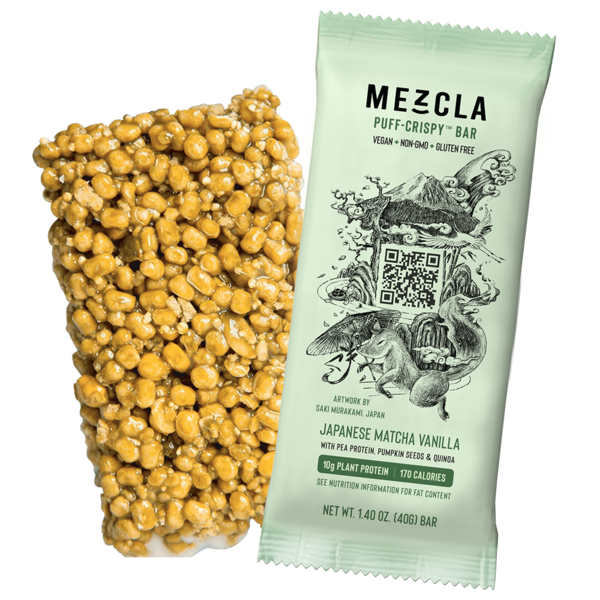 Protein & Meal Replacements Mezcla Plant Protein Bar, Japanese Matcha Vanilla hero