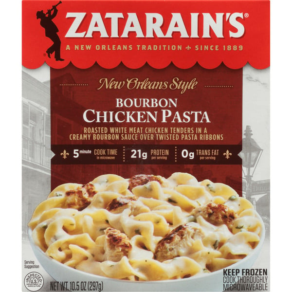 Frozen Meals Zatarain's Bourbon Chicken Pasta Bowl hero