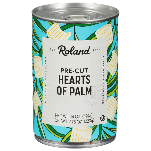 Canned & Jarred Vegetables Roland Foods Hearts of Palm, Pre-Cut hero