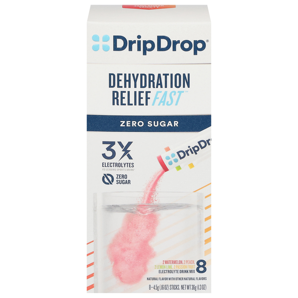 DripDrop Electrolyte Drink Mix, Zero Sugar, Assorted hero