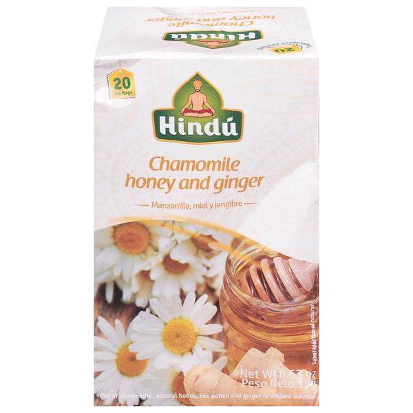 Tea Hindu Tea, Chamomile Honey and Ginger, Bags hero