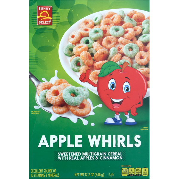 Cereal Sunny Select Cereal, Apple Whirls hero