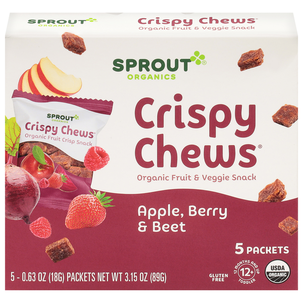 Baby Food & Formula Sprout Organics Fruit & Veggie Snack, Organic, Apple, Berry & Beet hero