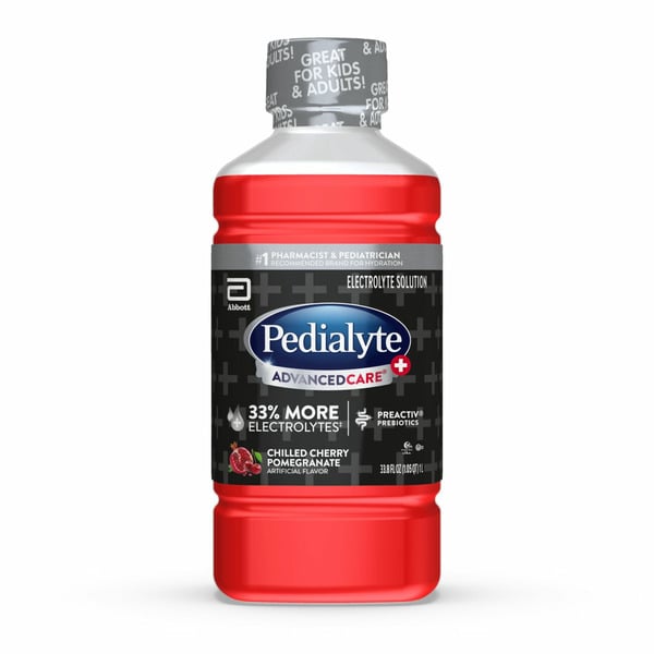 Food & Formula Pedialyte AdvancedCare Plus Electrolyte Solution, Chilled Cherry Pomegranate hero