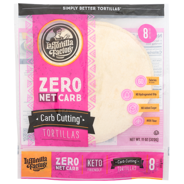 La Tortilla Factory Tortilla Zero Net Carb Cc hero