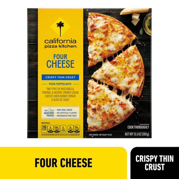 Frozen Pizza California Pizza Kitchen Four Cheese Crispy Thin Crust Frozen Pizza hero