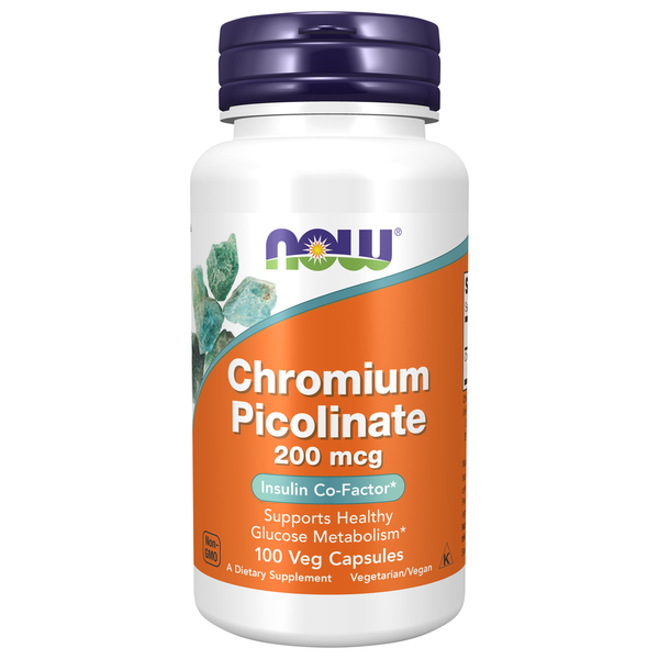 Vitamins & Supplements NOW Chromium Picolinate 200 mcg hero