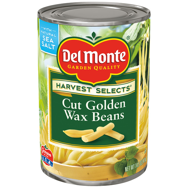 Canned & Jarred Vegetables Del Monte Wax Beans, Cut Golden hero