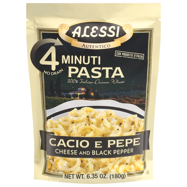 Dry Pasta Alessi Pasta, Cheese and Black Pepper hero