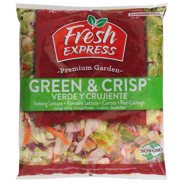 Packaged Vegetables & Fruits Fresh Express Salad, Premium Garden hero