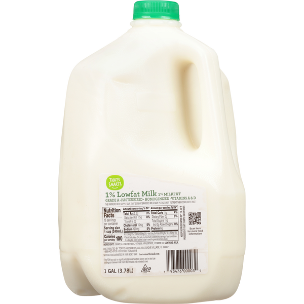 Milk That's Smart! Milk, 1% Lowfat hero