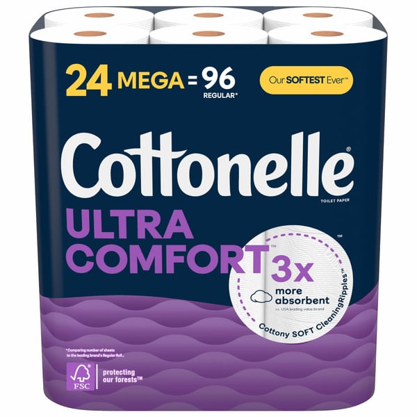 Paper Goods Cottonelle Ultra Comfort Soft Toilet Paper hero