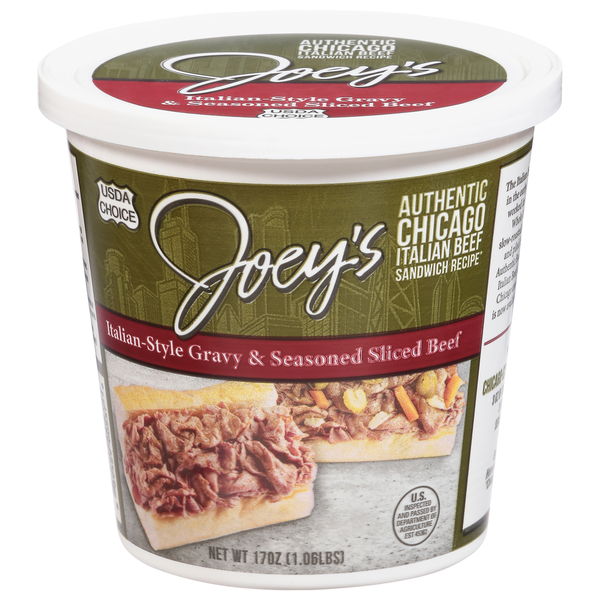 Condiments Joey's Italian-Style Gravy & Seasoned Sliced Beef hero