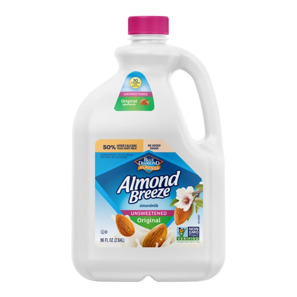 Milk, Soy & Lactose Free Almond Breeze Unsweetened Original Almondmilk hero