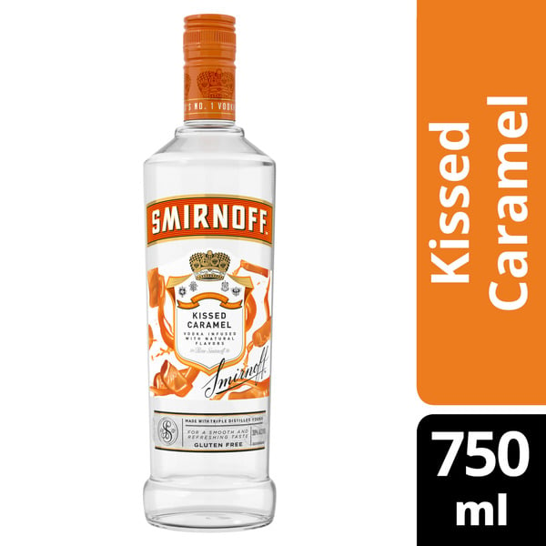 Flavored Vodka Smirnoff Kissed Caramel (Vodka Infused with Natural Flavors) hero