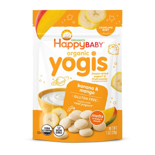 Baby Food & Formula Happy Baby Organics Organics Organic Yogis Freeze-Dried Yogurt & Fruit Snacks Banana Mango 1 oz UNIT hero