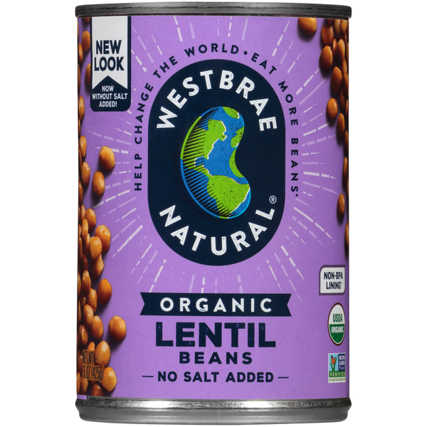 Canned Meals & Beans Westbrae Natural Organic Lentil Beans hero