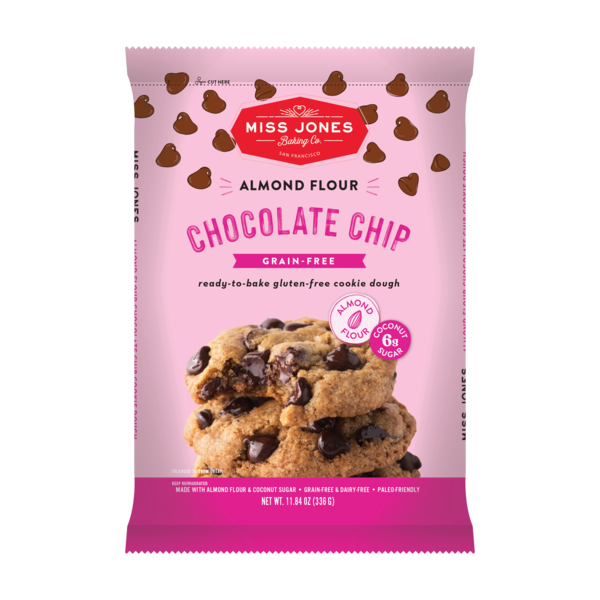 Miss Jones Baking Co. Almond Flour Chocolate Chip Cookie Dough hero