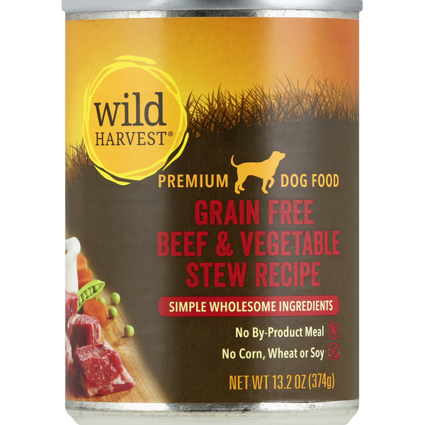 Dog Food & Care Wild Harvest Dog Food, Premium, Grain Free, Beef & Vegetable Stew Recipe hero