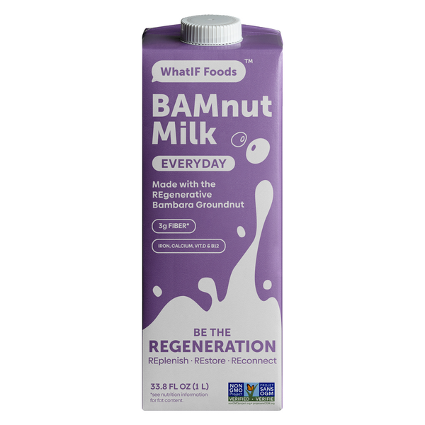 WhatIf Foods Bamnut Milk, Everyday hero