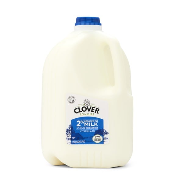 Milk Clover Sonoma Conventional Reduced Fat 2% Milk Gallon hero