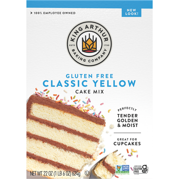 Baking Ingredients King Arthur Baking Company Cake Mix, Gluten Free, Classic Yellow hero