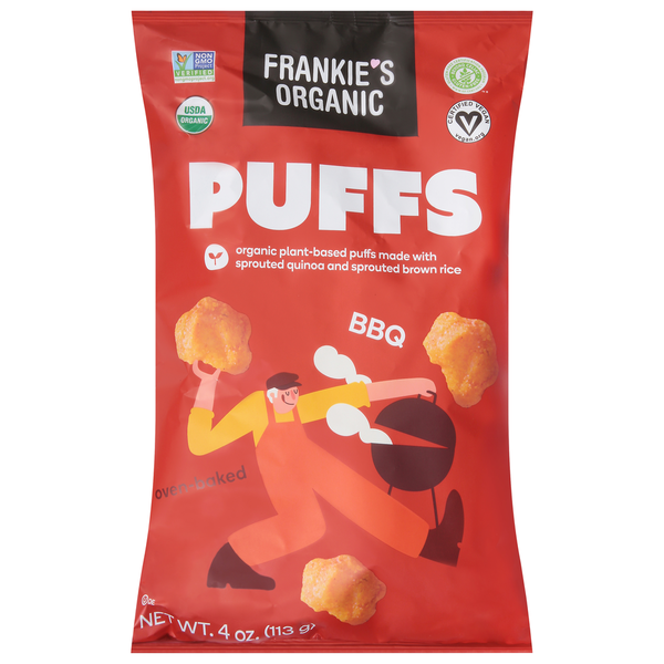 Frankie's Organic Puffs, BBQ, Oven-Baked hero