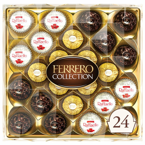 Candy & Chocolate Ferrero Collection Premium Gourmet Assorted Hazelnut Milk Chocolate, Dark Chocolate and Coconut hero