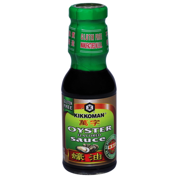 Sauces Kikkoman Gluten Free Oyster Flavored Sauce hero